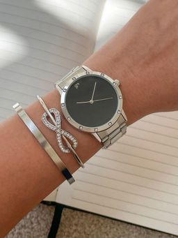 Joker and Witch - Joker & Witch Acura Silver Watch Bracelet Stack Set of 3 (L)