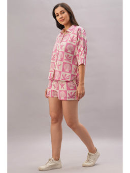 Tuna London - Pink Fresh Cotton Style for Effortless Comfort Co-Ord (Set of 2)