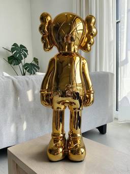 Sun Mun Decors - Luxury KAWS Art Figurine, Mirror Finish