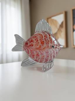 Sun Mun Decors - Premium Pink Glass Fish