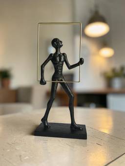 Sun Mun Decors - Abstract Man Frame, Black