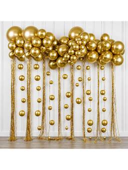 Special You - Golden Birthday Decoration Kit with Balloons & Foil Curtain