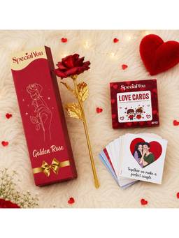 Special You - Artificial Red Rose Love Card Gift Box for Valentine and Anniversary