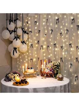 Special You - Black White Birthday Decoration Kit with Balloons & Net Curtains