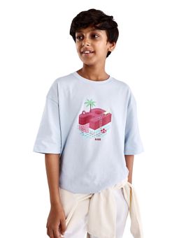 RARE ONES - Graphic Print Oversized Lavender T-Shirt