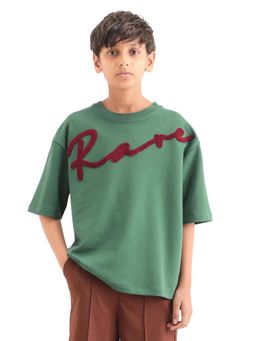 RARE ONES - Terry Embroidery Oversized T-Shirt