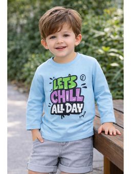 Googo Gaaga - Boys Full Sleeves Cotton Typography T-Shirts