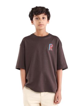 RARE ONES - Back Print Boxy Brown T-Shirt