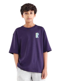 RARE ONES - Back Print Boxy Purple T-Shirt