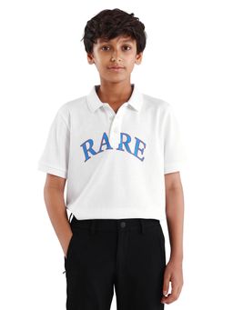 RARE ONES - Regular White Polo T-Shirt