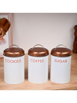 Voncasa - Iron Storage Jar (Pack of 3)