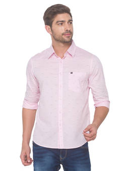 Spykar - Men Pink Regular Fit Shirt