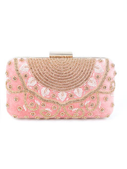 Odette - Pink Embellished Clutch