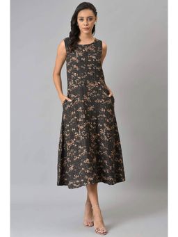 W - Brown Floral Dress