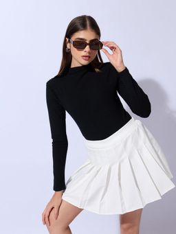 SHOWOFFFF - Women Black Embellished Top