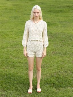 Cider - Love At The Louvre Knitted Long Sleeve Shorts