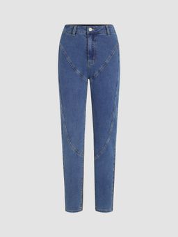 Cider - Denim Patchy Cigarette Jeans