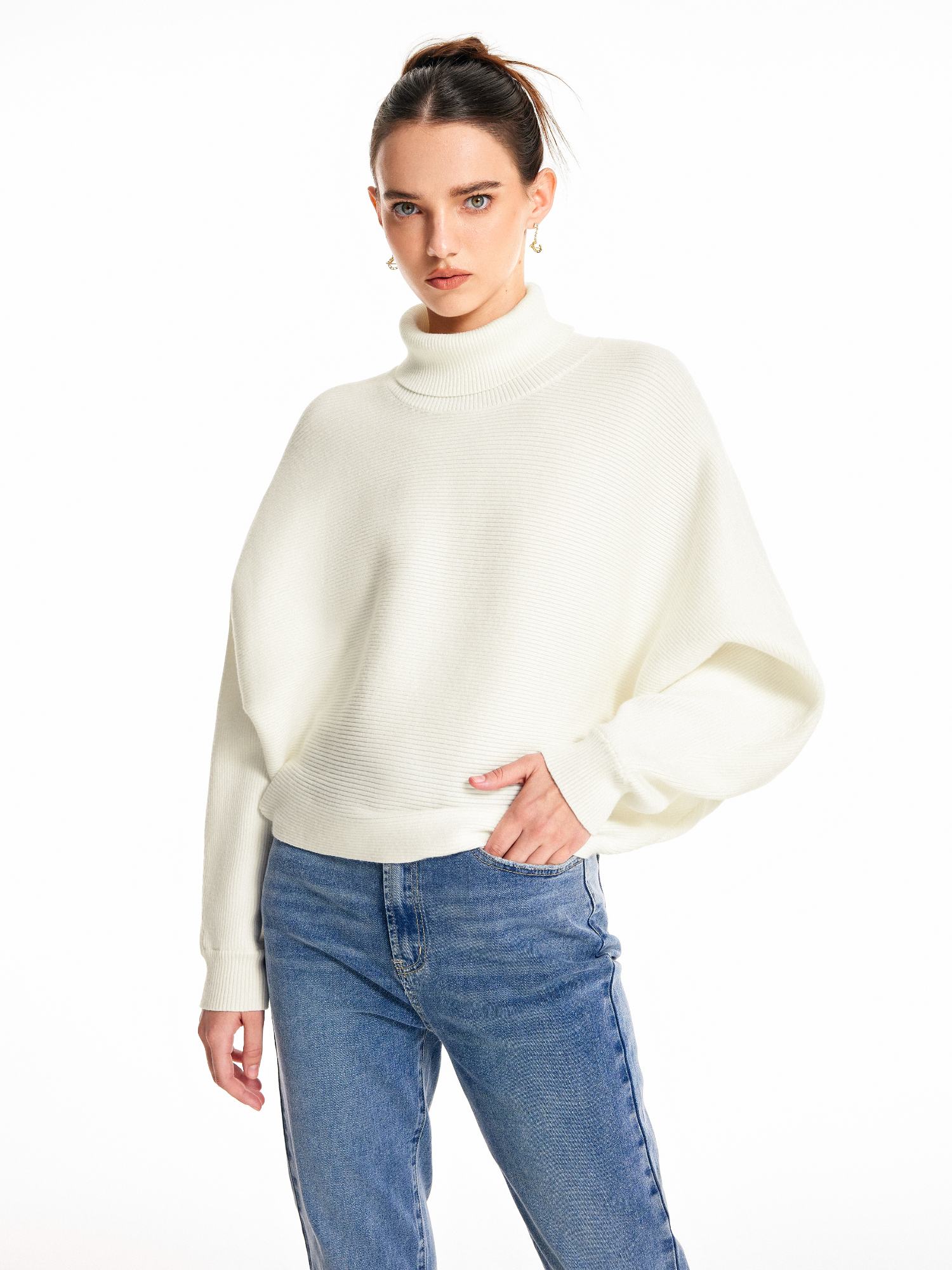 cider Solid Turtleneck Sweater-picture-10