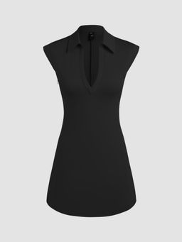 Cider - Woven Collar Mini Dress