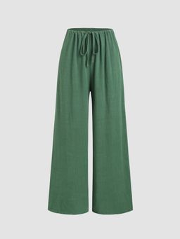Cider - Drawstring Wide Leg Trouser