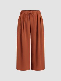 Cider - Elastic Waist Wide Leg Trouser Curve & Plus