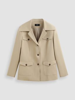 Cider - Solid Button Pocket Jacket
