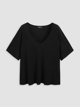 Cider - V Neck Oversize Short Sleeve Tee Curve & Plus