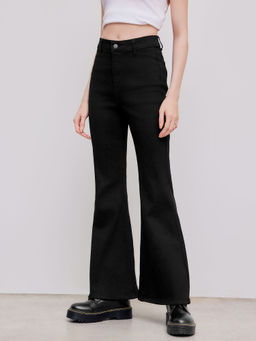 Cider - High Stretch Denim High Waist Stretch Flared Jeans