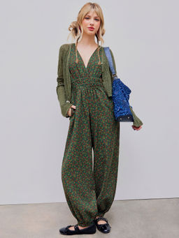 Cider - Ditsy Floral Pocket Jogger Jumpsuit