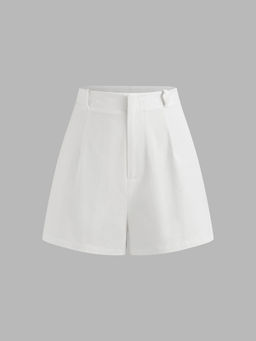 Cider - Cotton Woven High Rise Solid Shorts