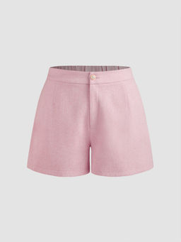 Cider - Mid Rise Solid Pocket Shorts Curve & Plus