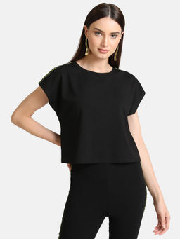 Kazo - Tape Boxy Crop Top