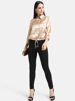 Kazo - Satin Shirt with Classic Collar