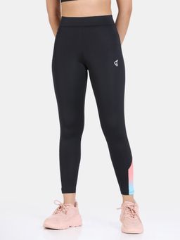 Zivame - Mid Rise Quick Dry Leggings - Black
