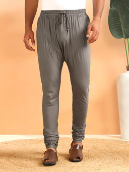 Fabindia - Grey Viscose Silk Churidar