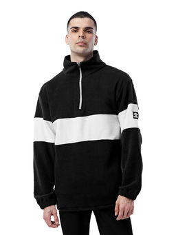 Shrey - Elite Oversized Polar Fleece Black Sweatshirt