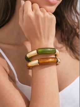 Niska - Women Multi-Color Fusion Bangles (Pack of 2)