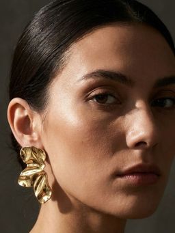 Niska - Women Gold Fusion Drops & Danglers Pair of Earrings