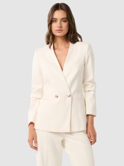 Forever New - Taylor Double Breasted White Blazer