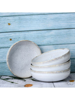 MESA - Urban Bowl Set of 4 Nogal Off White