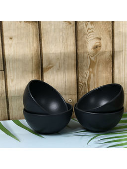 MESA - Coupe Bowl Set of 4 Black Sand