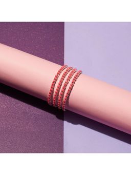 Salty - Electric Rose Stretchable Bracelets (Pack of 4)