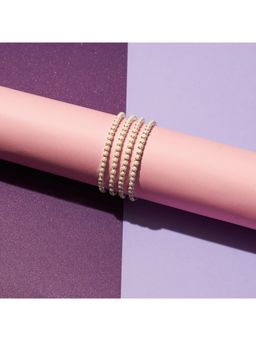 Salty - Subtle Shades Stretchable Bracelets (Pack of 4)