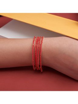 Salty - Maroon Majesty Stretchable Bracelets (Pack of 5)