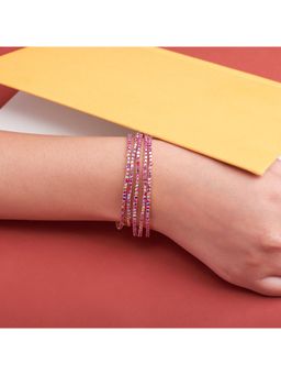 Salty - Crimson Noir Stretchable Bracelets (Pack of 5)