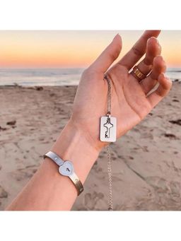 Salty - Silver Lock and Key Love Jewellery Set (Pack of 2)