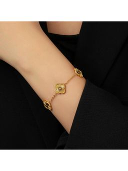 Salty - Gold Luck Leaflet Bracelet