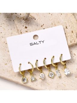 Salty - Mis-Match Golden Dimora Drop EarRings (Pack of 3)