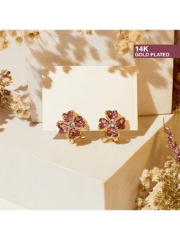 Salty - Diamond Daisy Stud Earrings