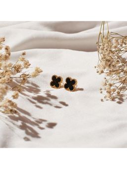 Salty - Posh Night Clover Stud Earrings